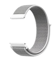 Samsung Gear S2 (20mm) Uyumlu Kordon Hasır Örgü Cırt Cırtlı Terletmeyen Zore KRD-03 Kumaş Kayış