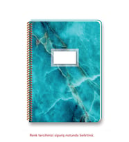 Keskin Color 16,5*22,5 80 Yaprak Kareli Karton Kapak Spiralli Pastel Flora Defter