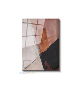 Dikey Cam Tablo Salon Duvar Tablosu Dikey Cam Soyut 0020 Yeni Ev Hediyesi Ofis Tablosu