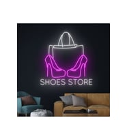 SHOES STORE Yazılı ve Şekilli Neon Tabela