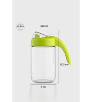 Renga Ares 660 ml Yeşil Kapaklı Cam Yağlık 151004