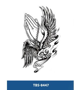 TBS-8447 ORTA BOY EL KANAT DESEN GEÇİCİ DÖVME-TATTO