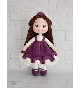 Mürdüm Merve Bebek Amigurumi Organik Oyuncak