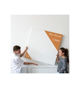 90x90 cm 1 Adet  Kare Boş Tuval Tablo