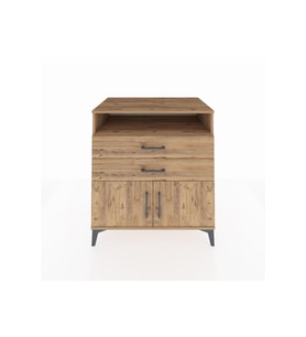 Kronos Şifonyer 2 Raflı 2 Çekmeceli 2 Kapaklı 88x59x96 Çam-Çam