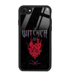 iPhone 8 Witcher 3 Fire Tasarımlı Glossy Telefon Kılıfı