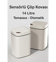 14L Sensörlü Otomatik Kapaklı Çöp Kovası, Temizlikte Pratik ve Hızlı Kullanım