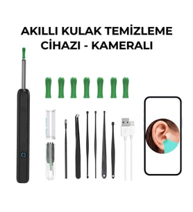 Akıllı Kulak Temizleme Cihazı - Kameralı - WiFi ve Mobil Uygulama Uyumlu