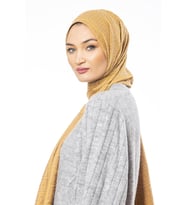 Jakar Dokuma Desen Jakarlı Modal Seri Şal Eşarp Askısı ile Birlikte 75x200 cm Go