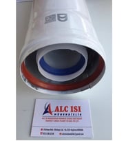 DEMİRDÖKÜM YOĞUŞMALI KOMBİ İLAVE BACA 100 CM.
