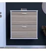 Modilayn UMAY Antre Hol 72x 78x 26 cm’ lik 2 Düşer Kapak 4 Göz Bölmeli Ayakkabılık