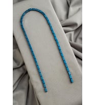Hematit Doğal Taş Parlak Mavi Dikdörtgen Kesim 4x8mm Dizi [AA]
