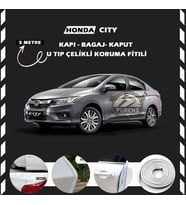 Honda City Oto Araç Kapı Koruma Fitili 5metre Parlak Beyaz Renk