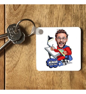 Kişiye Özel Mimara Hediye Karikatürlü Anahtarlık