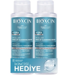 Hydra Micellar Kusursuz Makyaj Temizleme Suyu 500 ml 1 Alana 1 Hediye Vegan Misel Su Tüm Cilt Tipleri İçin