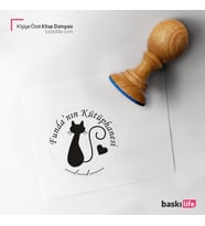 Kişiye Özel Kitap Damgası Kitap Mührü Kaşe Kitap Mühür Özel Damga 202