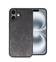 iPhone 16 Plus Kılıf Aras Deri Kapak - Siyah