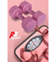 PSSPOR 2 Adet 3KG Pembe Renk Dambıl Seti ( 2 Adet 3KG Gönderim Yapılmaktadır)