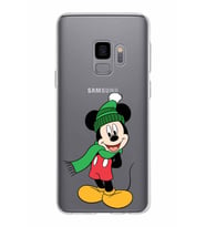 Samsung Galaxy S9 Kapak Mickey Mouse Tasarımlı Şeffaf Silikon Kılıf