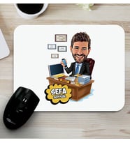 Kişiye Özel Hukuk Bürosu Hediyesi Karikatürlü Mousepad