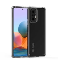 Xiaomi Redmi Note 10 Pro Kılıf Coss Şeffaf Sert Silikon Kılıf (Renksiz)