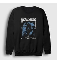 Presmono Unisex Siyah Solid Snake Metal Gear Solid Sweatshirt 467171tt