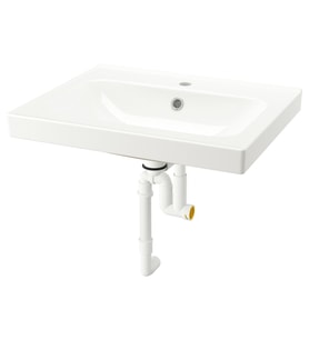 Sifonlu Lavabo, Beyaz, 62x49 cm
