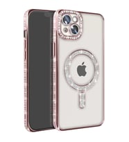 İphone 15 Joke Simli Magneticsafe - Pembe