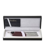 Scrikss Metropolis 78 Dolma Kalem, Tükenmez Kalem,  Mekanik Kurşun Kalem Üçlü Set Bordo 