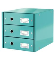 Leitz 6048 WOW 3 Çekmeceli Evrak Rafı B. Mavi