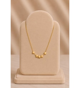 Minimal 5 Yıldızlı Minimal Gold Kolye