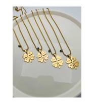 Çelik Kadın Kolye ÇELİK YONCA KOLYE KADIN 316L KARARMAZ RENK GARANTİLİDİR 14 K GOLD 60 CM İSİM YAZILABİLİR 2 İSİM