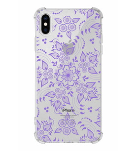 Apple iPhone X Uyumlu Köşe Korumalı Antişok  Kapak Nostalji Desen Tasarımlı Şeffaf  Kılıf