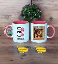 Arkadaşa Hediye Kupa Bardak Pembe Fotoğraflı Arkadaşa Doğum Günü Hediyesi