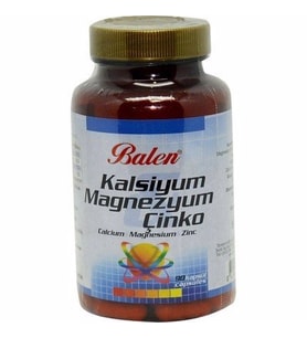 Balen Kalsiyum Magnezyum Çinko Kapsül 90 Adet