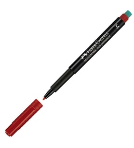 FABER CASTELL PERMANENT KALEM KIRMIZI M