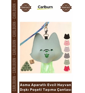 Özel Üretim Deri Kancalı Şık Pratik Hijyenik Asma Aparatlı Evcil Hayvan Dışkı Poşeti Taşıma Çantası