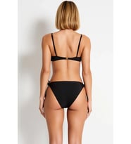 Kadın Bikini Takımı Bralette Üst Kapsız Askılı Aksesuarlı Yan Bağlamalı Slip Alt Klora Suya