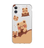 Iphone 11 Uyumlu Bear Tasarımlı Şeffaf Telefon Kılıfı