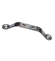 Dekoratif Zamak Kulp Dıştan - 64mm, Nikel, 1 Adet