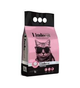Lindocat Bebek Pudralı İnce Taneli Topaklanan Kedi Kumu 5 Lt (Pembe)