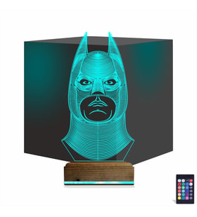Luvivia Batman Çizgi Karakter 3D Lamba - Masa Gece Lambası