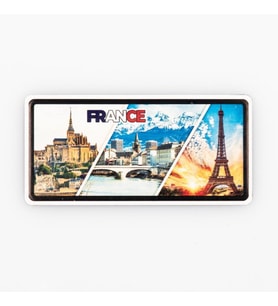 Fransa Temalı Plaka Magnet