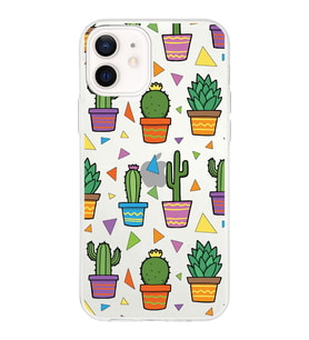 PrintiFy Apple  iPhone 12 Mini ile Uyumlu 1mm Slim Fit Water Color 4 Baskılı Şeffaf  Kılıf