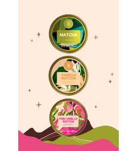 Pure Vanilla Matcha 3'lü Set - Saf Matcha - Vanilla Matcha - Pink Vanilla Matcha 3'lü Set