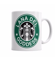 Lana Del Rey Goddess Branca Kupa Bardak Porselen