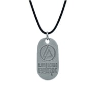Linkin Park Deri ip Kolye - Gümüş Kaplama - Kadın Erkek Kolye - No:1026