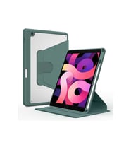 Apple iPad 10.2 (8.Nesil) Uyumlu Kılıf Zore Nayn Dönebilen Standlı Kılıf (Koyu Yeşil)