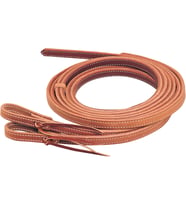 Weaver Leather Çift ve Dikişli Ağır Koşum Bölünmüş Dizginler, Russet, 1,5 cm x 20,32 cm
