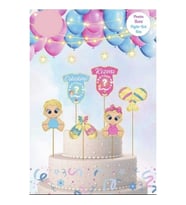 PASTA SÜSÜ CİNSİYET BELİRLEME SET PK:6-